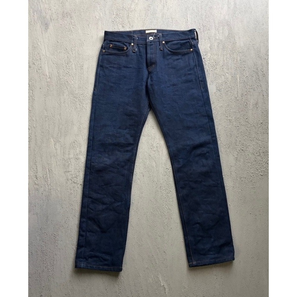 Unbranded Brand UB221 Jeans Size 33 Blue 21oz Heavy Selvedge Tapered